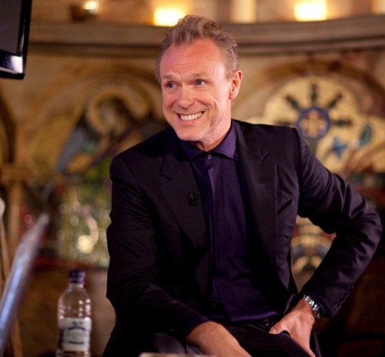 Richard Strange hosts a night with Gary Kemp at the House of St Barnabas, Soho, London 23/10/12, joined on stage by Tim Arnold